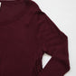 Waffle knit tunic - Burgundy