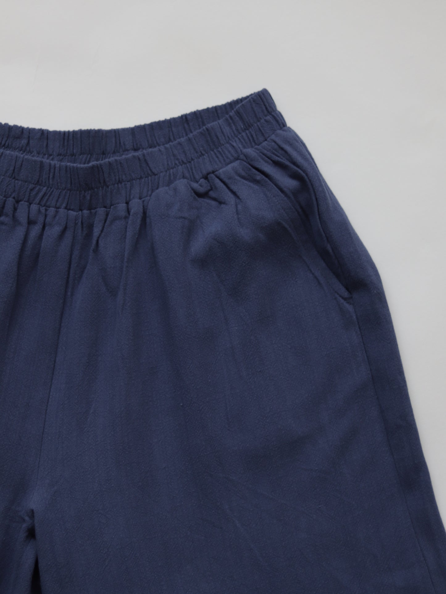 Linen palazzo pants - Blue