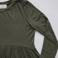 Jersey peplum tunic - Olive