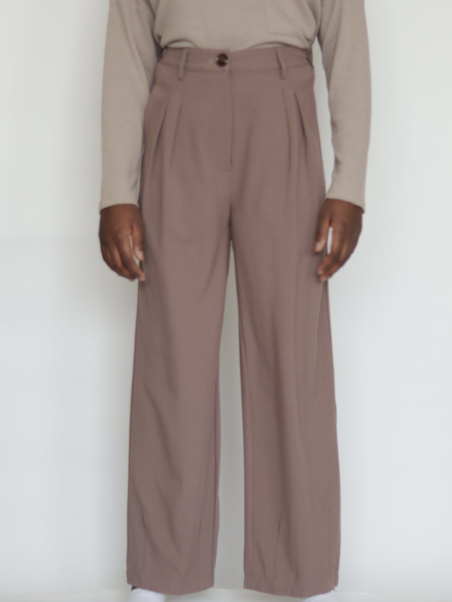 Wide-leg trousers - Brown